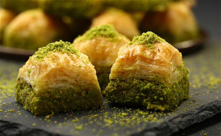 Baklava met pistache